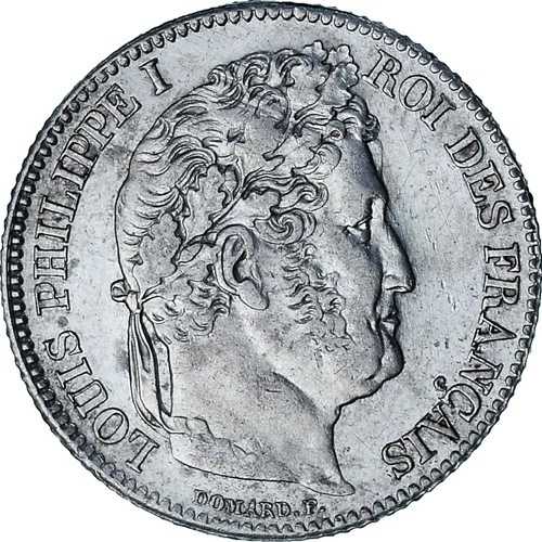 [#1046695] コイン、フランス、ルイ フィリップ、フラン、1834 年、リール、オーストラリア、シルバー、KM:748。