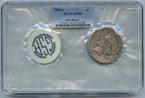 1923-S 1ドル銀貨ソフトパック GSAホード PCGS XF40