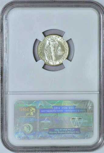 1945年 NGC MS65 90%フルバンド $9,710 類似品がPNGディーラーで販売 ? マーキュリーダイム 10C