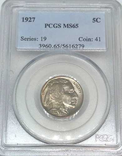 1927年 バッファローニッケル PCGS ミントステート 65
