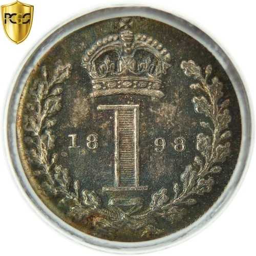 [#481954] ムンテン、グルート ブルターニュ、ビクトリア、ペニー、1898、PCGS、PL66、FDC、ジルバー