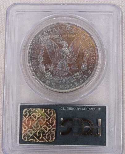 1886年 モルガン銀貨 PCGS MS 63 米国造幣局発行 1ドル 美しい色調 OGH