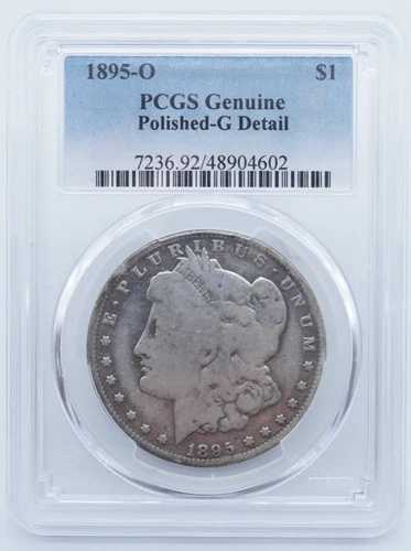 1895年 O モーガン銀貨 $1 PCGS 純正研磨済み G ディテール - U526｜WORLD RESOURCE【QUEEN店】