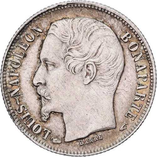 [#138143] フランス、ルイ＝ナポレオン・ボナパルト、50 サンタイム、1852 年、パリ、シルバー、オーストラリア