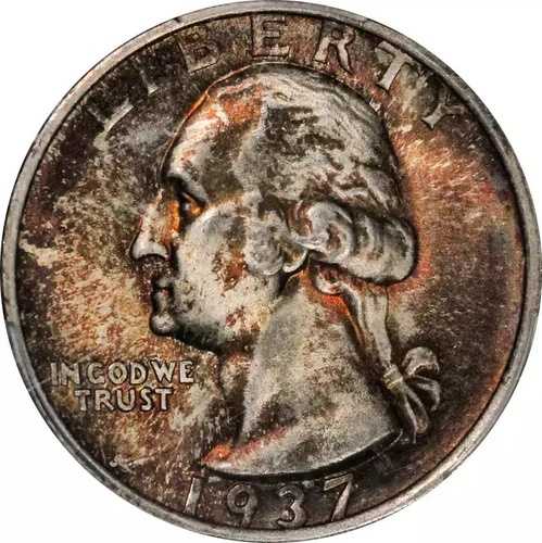 1937-S ワシントン クォーター PCGS MS65｜WORLD RESOURCE【QUEEN店】