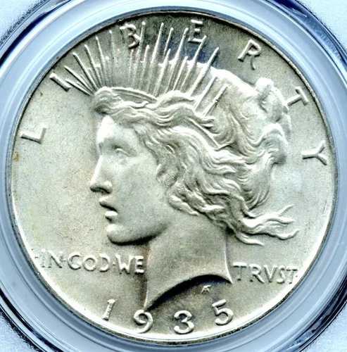 1935年ピースダラー、PCGS MS64