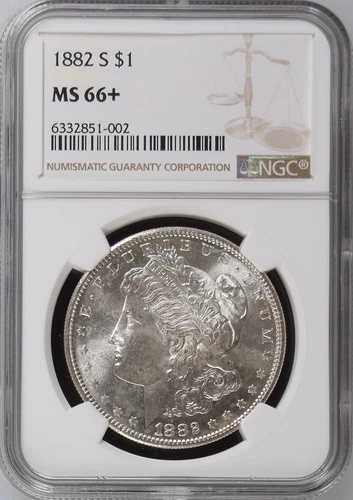 1882-S モルガン・ダラー MS-66+ NGC ビデオ｜WORLD RESOURCE【QUEEN店】