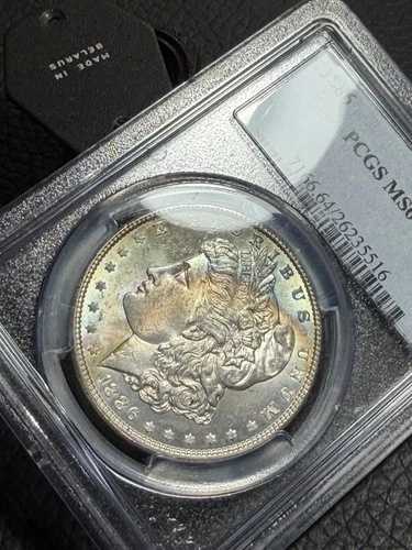 1886年 モルガン銀貨 PCGS MS64 OBV ?? クレセント調でとても魅力的 ????