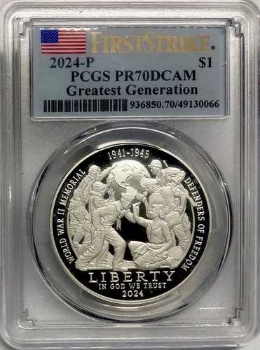 2024年 グレイテストジェネレーション シルバーダラー PCGS PR70??完璧な品質??ファーストストライク 102,850円