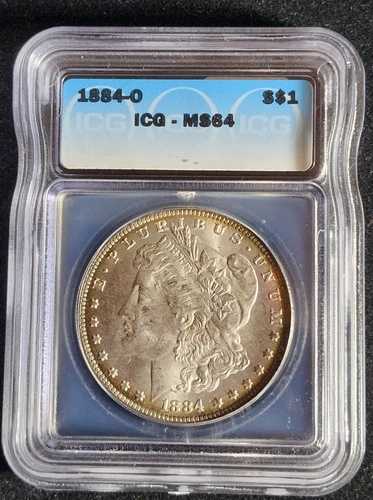 1884年-O 米国モルガン銀貨1ドル硬貨 ニューオーリンズ造幣局 表裏リムトーン加工 T3877｜WORLD RESOURCE【QUEEN店】 104,060円