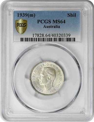 1939年(M) オーストラリア 1シリング MS64 PCGS