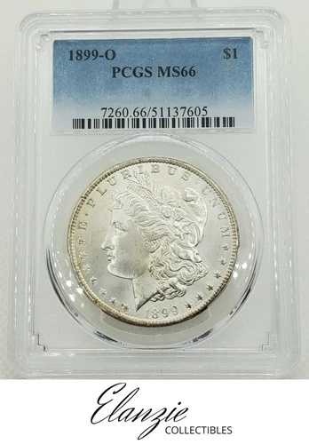 1899-O モルガン銀貨 PCGS MS66