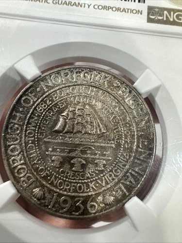 1936年 50セント ノーフォーク記念ハーフドル PCGS MS-65