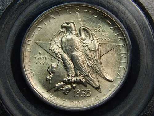 1935年 50セント テキサス記念ハーフドル MS-65 PCGS/CAC、OGH! アンダーグレード!｜WORLD RESOURCE【QUEEN店】