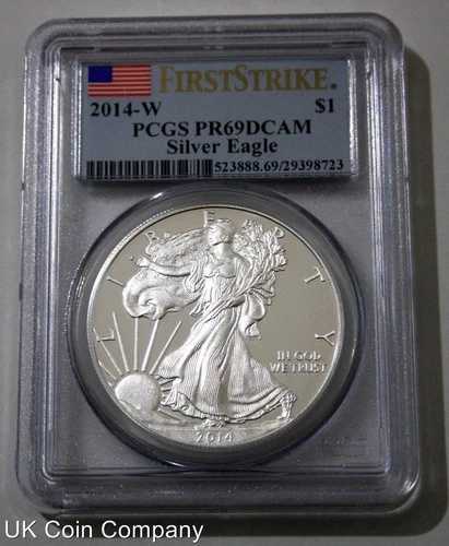 2014年 シルバー プルーフ イーグル PCGS ファーストストライク 1オンス アメリカドル グレード PR69 コイン