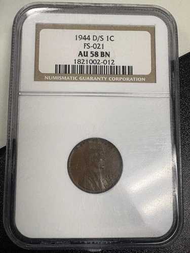 1944-D/S リンカーン・セント FS-021 NGC AU-58