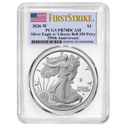 プレセール - 2026-W $1 1オンス プルーフ アメリカン シルバー イーグル PCGS PR70DCAM FS フラッグ｜WORLD RESOURCE【QUEEN店】