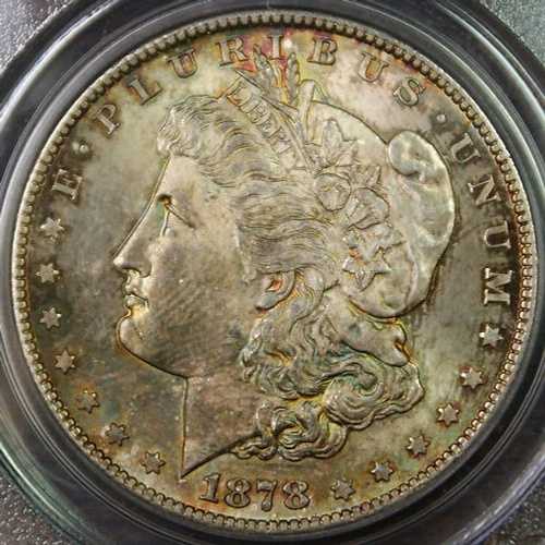 1878-S モルガン銀貨、PCGS MS-63 トーン｜WORLD RESOURCE【QUEEN店】