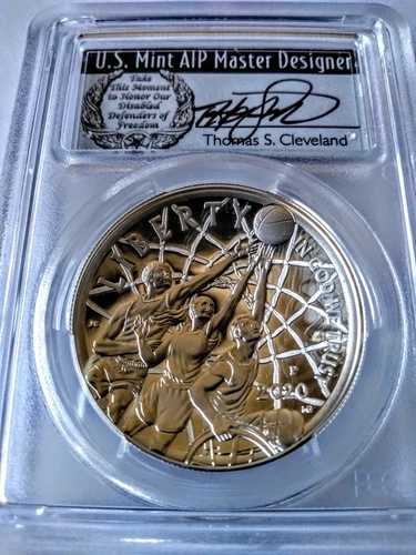 2020-P シルバー バスケットボール HOF PCGS PR70DCAM FDOI クリーブランド リース 人口 (15)｜WORLD RESOURCE【QUEEN店】