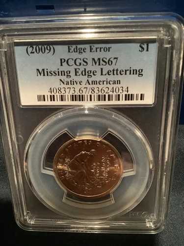 2009年 ネイティブアメリカン PCGS MS67 サカジャウィア エッジエラー ドルコイン｜WORLD RESOURCE【QUEEN店】 79,860円
