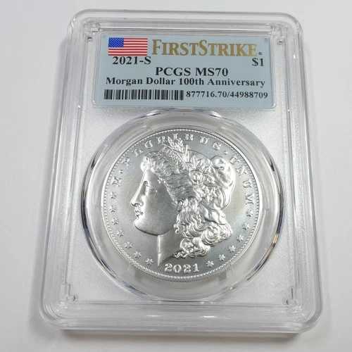 2021 S サンフランシスコ PCGS MS70 FDOI - シルバー モルガン ダラー 1ドル 米国コイン #57193A