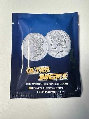 2023 ウルトラブレイクス モルガン または ピース ダラー PCGS リバース PR 70 新品未開封! 76,835円