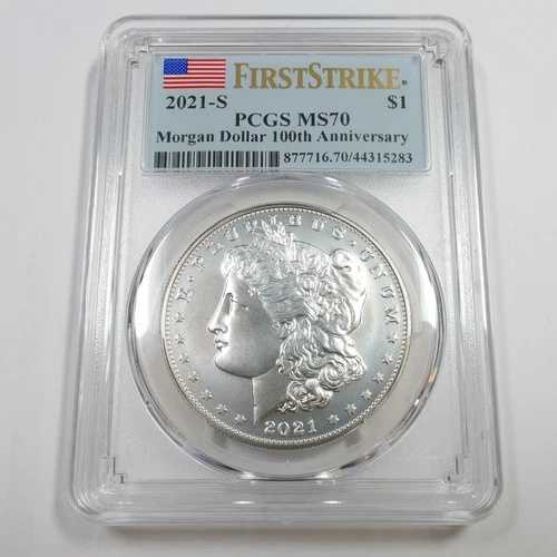 2021 S サンフランシスコ PCGS MS70 FDOI - シルバー モルガン ダラー 1ドル 米国コイン #57192A