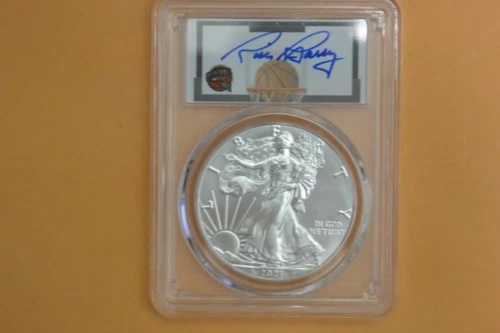 2021-(P) 1ドル アメリカン シルバー イーグル 1オンス PCGS MS70 初日発行 リック・バリー