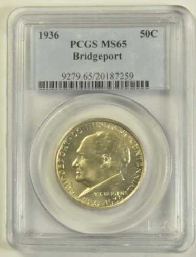 ブリッジポート ハーフ 1936 PCGS MS-65 #87259