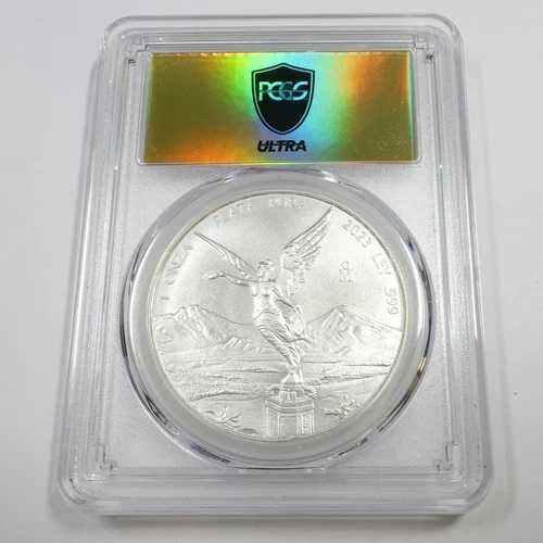 2023 PCGS ゴールド ウルトラ MS70 - メキシコ 1オンス シルバー リベルタッド オンサ コイン #55234A