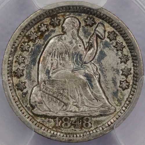 1848-O 着席自由の女神像ハーフダイム - PCGS XF 40