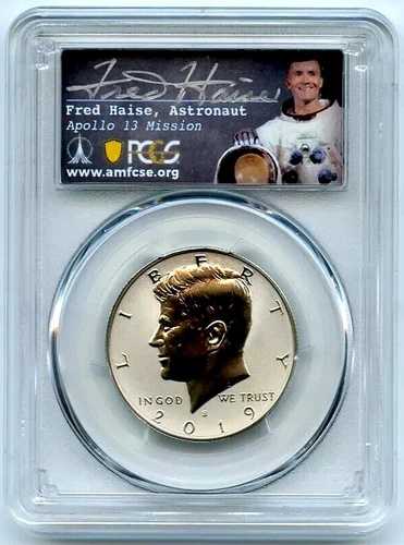 2019 S 50C ケネディ アポロ エンハンスド リバース プルーフ セット PCGS PR70 FDOI フレッド・ヘイズ
