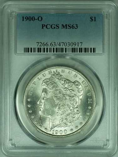 1900-O モルガン銀貨 PCGS MS-63 (39B)