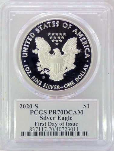 2020 S PCGS PR70DCAM シルバーイーグル FDOI ゲイリー・ホイットリー US AIP デザイナーのサイン入り 62,920円