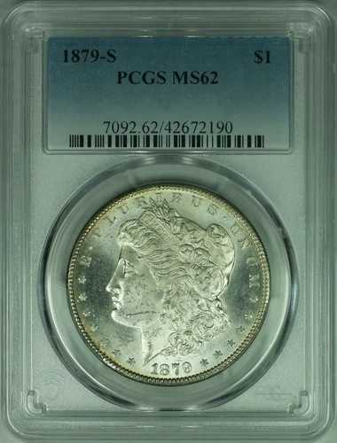 1879-S モーガン銀貨 1ドル PCGS MS-62 (37)