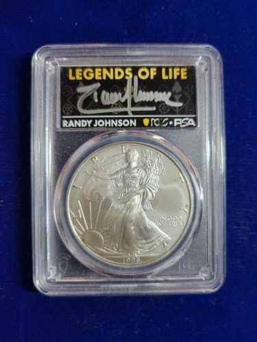 ?? PCGS MS69 ランディ・ジョンソン シグネチャー 1996 キーデート シルバー イーグル オート POP 10