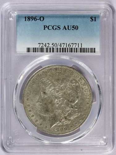 1896-O モルガン・ダラー - PCGS AU50