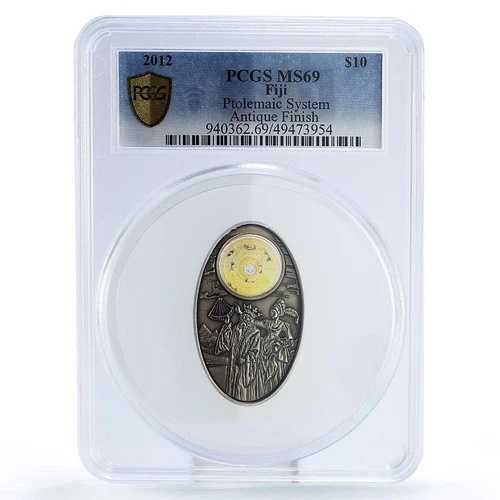 フィジー 10ドル 黙示録III アルマゲスト プトレマイオス MS69 PCGS 銀貨 2012年