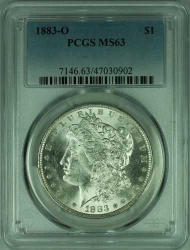 1883-O モルガン銀貨 PCGS MS-63 (36F)