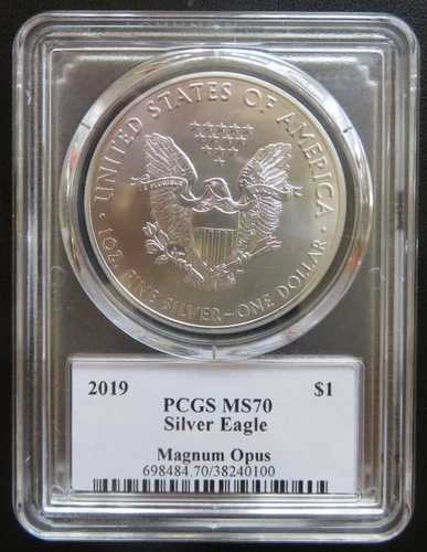 2019年 1ドル シルバーイーグル レガシーコレクション PCGS MS 70 史上初のマグナム・オプス