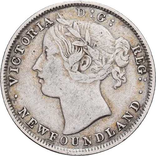 [#1509550] ニューファンドランド、ビクトリア州、20セント、1870年、銀貨、EF