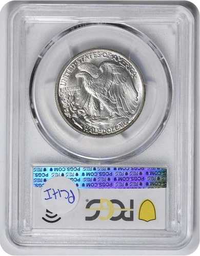 1943年ウォーキング・リバティ・シルバー・ハーフドル MS66 PCGS