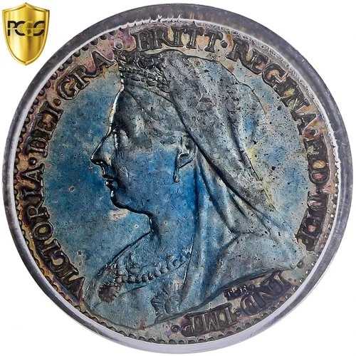 [#481952] イギリス、ヴィクトリア、ペニー、マウンディ、1895年、ロンドン、銀、PCGS、PL