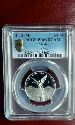 2001 1/4オンス プルーフ .. PCGS-69 レア ./ 発行枚数 ( 1000 )