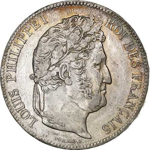 [#1307800] フランス、ルイ・フィリップ、5 フラン、1838 年、パリ、シルバー、AU、ガドゥリー:67