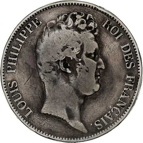 [#1284258] フランス、ルイ・フィリップ、5フラン、1830年、パリ、銀貨、VF、ガドゥリー:67