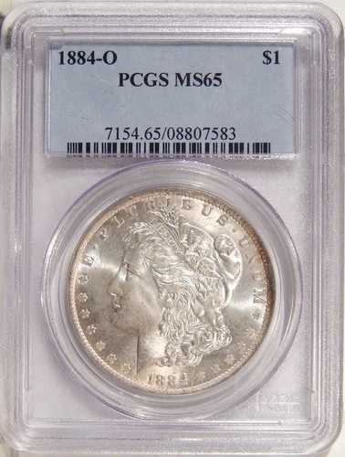 1884-O $1 PCGS MS 65 ~ VSS VAM-21A ~ R6 モーガン・ダラー・バラエティ