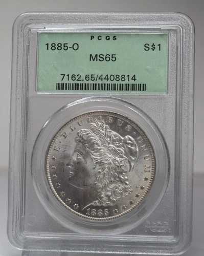 PCGS MS 65 OGH 1885-O モルガン銀貨 [104GRA]