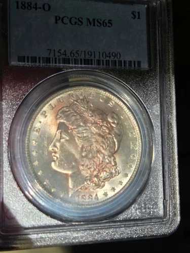 1884年 O 1ドル モルガン・ダラー PCGS MS65 トーン