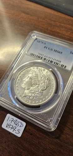 1879-S モルガン銀貨 MS 65 PCGS ブリリアントラスター 送料無料